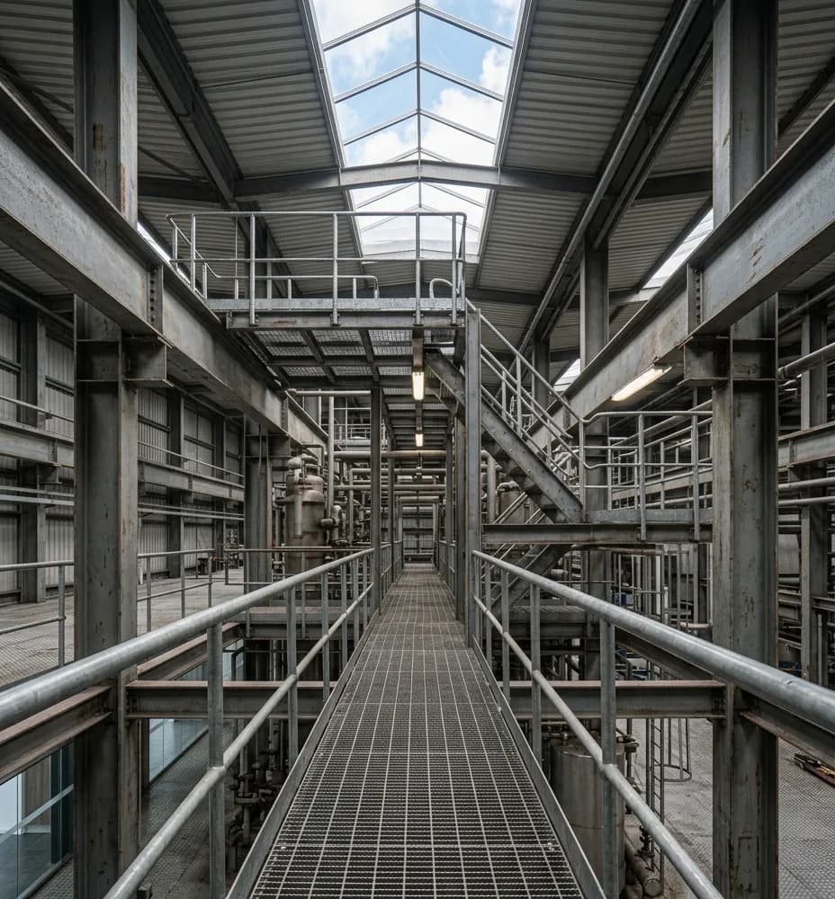 Commercial Structural Steel Frameworks & Walkways