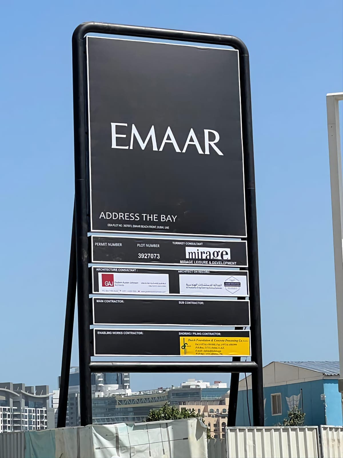 Construction Sign Board