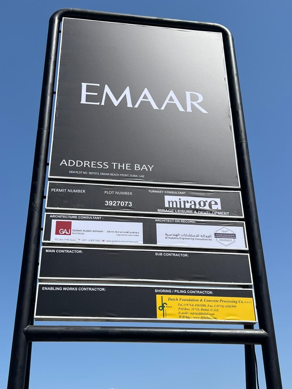 Construction Sign Board