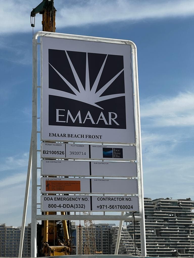 Construction Sign Board
