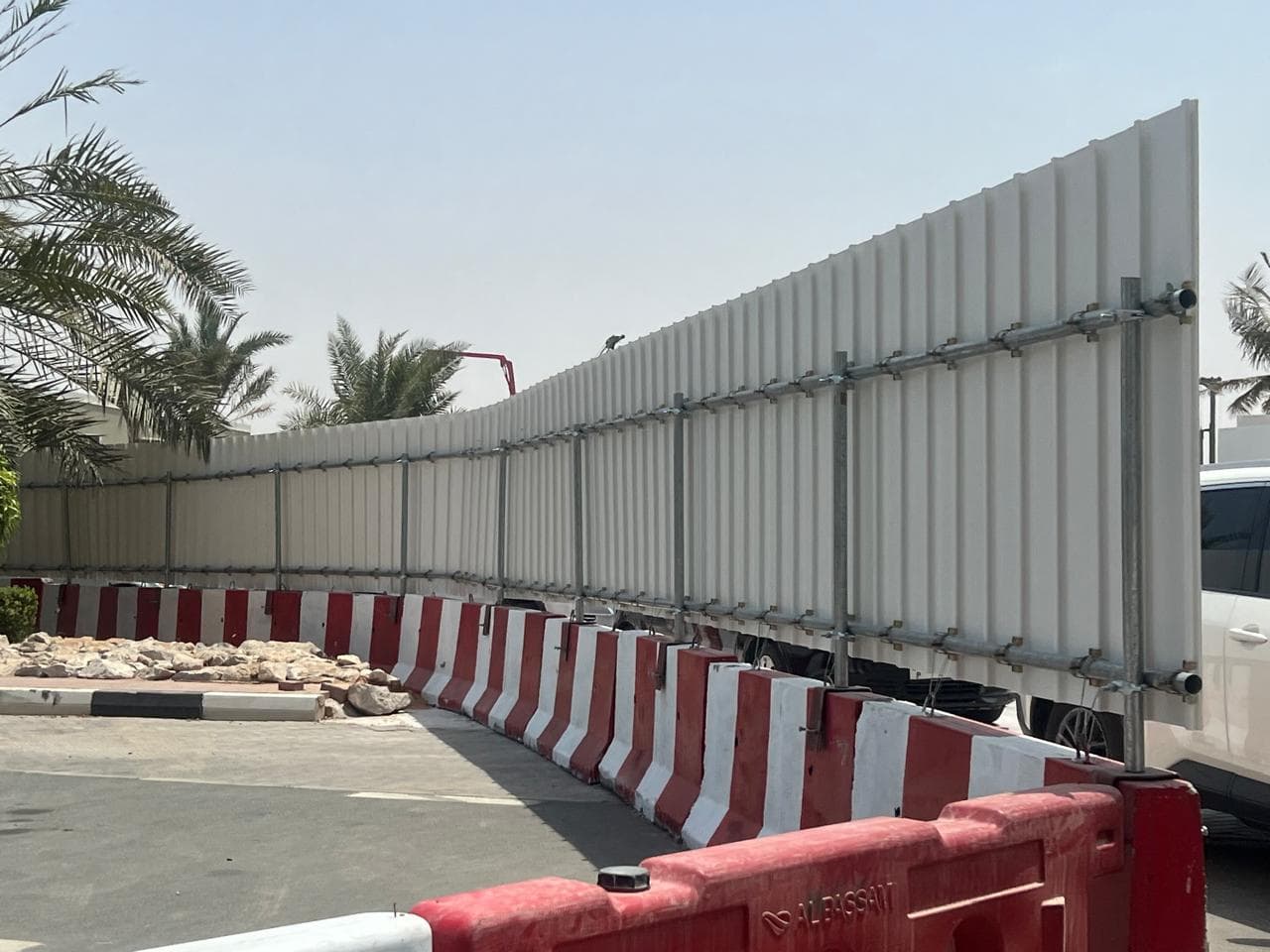 Temp - Eco Pvc Fence Over Jc Barrier
