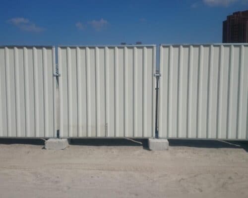 Steel Hoardings Project Photo