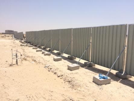 Steel Hoardings Project Photo