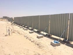 Steel Hoardings Project Photo